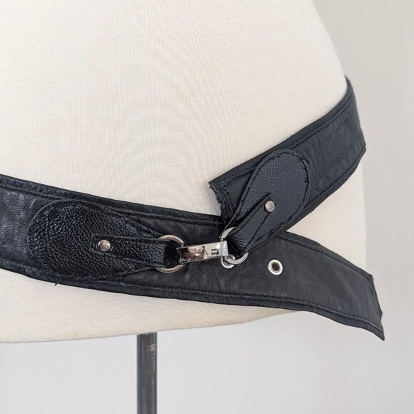 One-of-a-kind Custom Upcycled Leather Belt - Picture 4 of 7